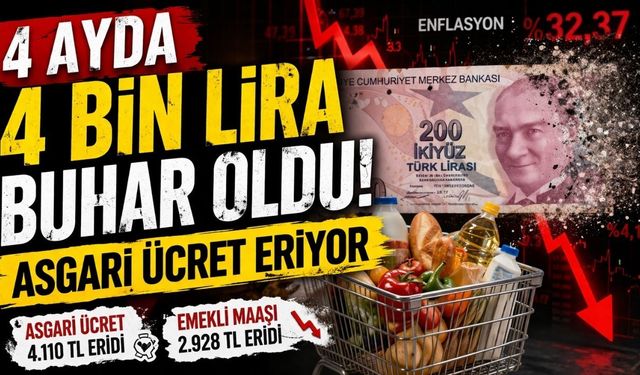 4 Ayda 4 Bin Lira Buhar Oldu! Asgari Ücret Eriyor