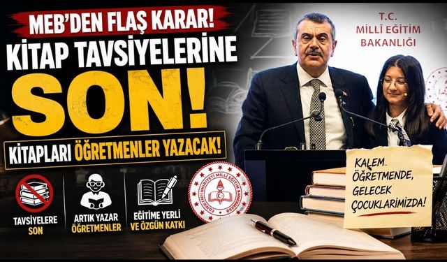 MEB'den kitap tavsiyelerine son: Kitapları öğretmenler yazacak