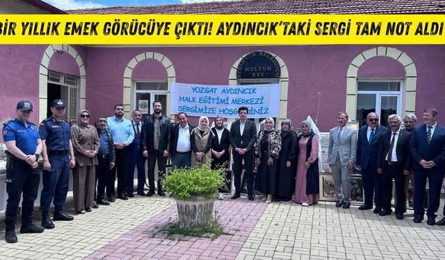 Bir Yıllık Emek Görücüye Çıktı! Aydıncık’taki Sergi Tam Not Aldı