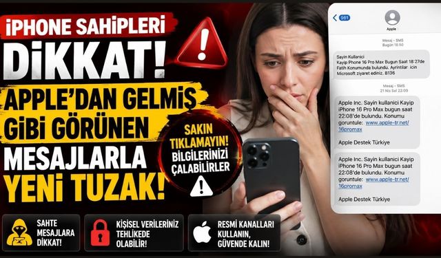 iPhone sahipleri dikkat! Apple’dan gelmiş gibi görünen mesajlarla yeni tuzak