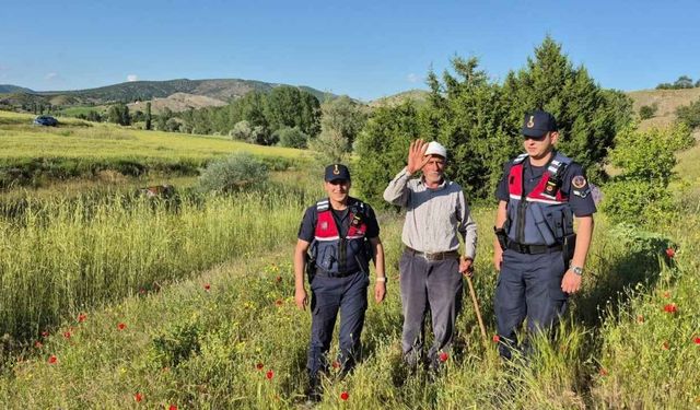 Yozgat'ta Kaybolan Yaşlı Vatandaş Jandarma Tarafından Sağ Bulundu