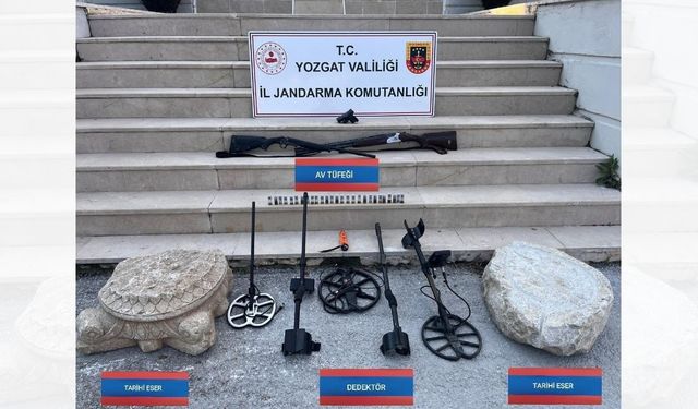 Yozgat'ta Tarihi Eser Operasyonu: Dedektör ve Silah Ele Geçirildi