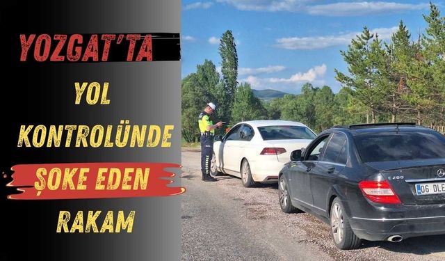 Yozgat'ta Yol Kontrolünde Şoke Eden Rakam: Alkollü ve Ehliyetsiz Sürücüye Ceza Yağdı