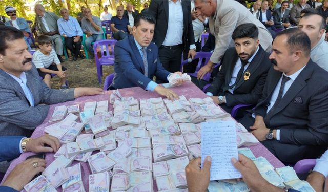 2 gün 2 gece sürdü, 35 koyun kesildi: Gelin ve damada 6 milyon liralık takı takıldı