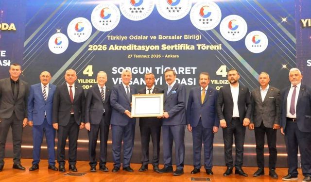 Sorgun TSO'ya TOBB'dan Akreditasyon Sertifikası!