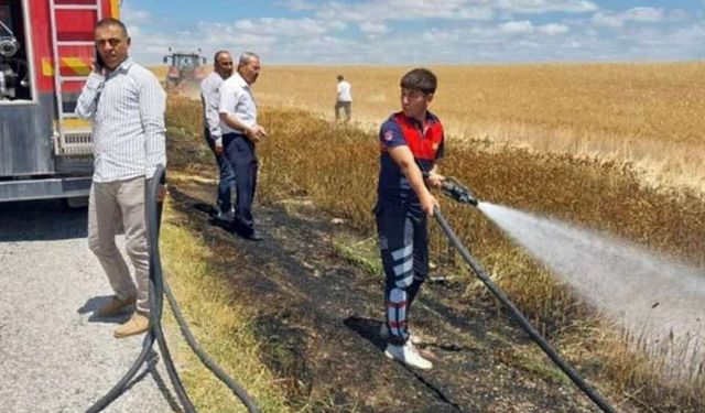 Yozgat'ta Bir İzmarit Ortalığı Alevlere Verdi!