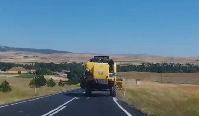 Yozgat'ta Biçerdöver Jandarma Radarına Takıldı