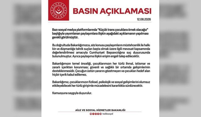 Çocukları hedef alan paylaşımlara bakanlıktan iki adım: Suç duyurusu ve erişim engeli talebi