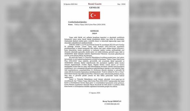 Yapay zekada 1 trilyon liralık hedef: 2030 yol haritası Resmi Gazete'de