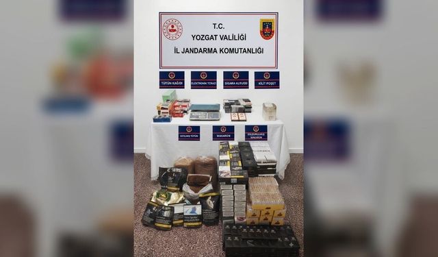 Yozgat'ta kaçak tütün operasyonu: 34 bin makaron ve 15 kilogram kıyılmış tütün ele geçirildi