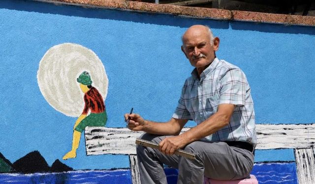 Yozgat’ın Ahşap Ustasıydı, Sokaklar Tuvali Oldu
