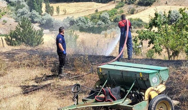 Yozgat’ta Ot Yangını: 2 Dönüm Arazi Küle Döndü