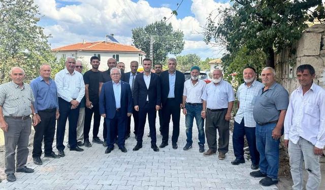 Sarıkaya Ramadanlı Köyü’nde Kilit Parke Çalışmaları Yerinde İncelendi