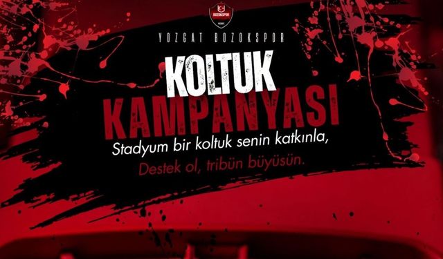 Yozgat Bozokspor’da “Bir Koltuk, Bir Destek” Kampanyası Başladı!
