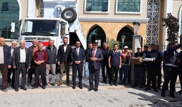 Yozgat Saraykent Belediyesi’ne Yeni Araç! 2026 Model Kamyon İçin Kurban Kesildi
