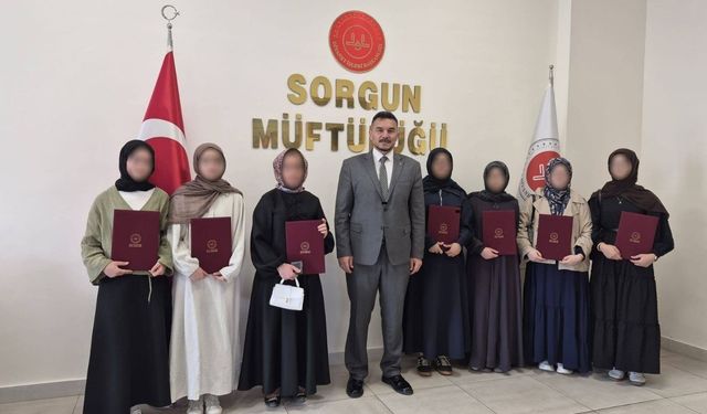 Yozgat Sorgun'da Hafızlar Ordusuna 16 Yeni İsim Katıldı
