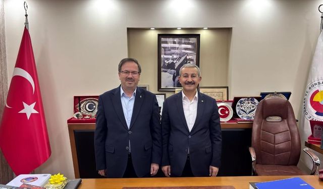 AK Parti Yozgat İl Başkanı Hasan Kandemir’den TSO Başkanı Taylan Alakoç’a Hayırlı Olsun Ziyareti!