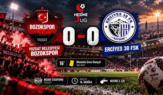 Yozgat Belediyesi Bozokspor-Erciyes 38 FSK: 0-0