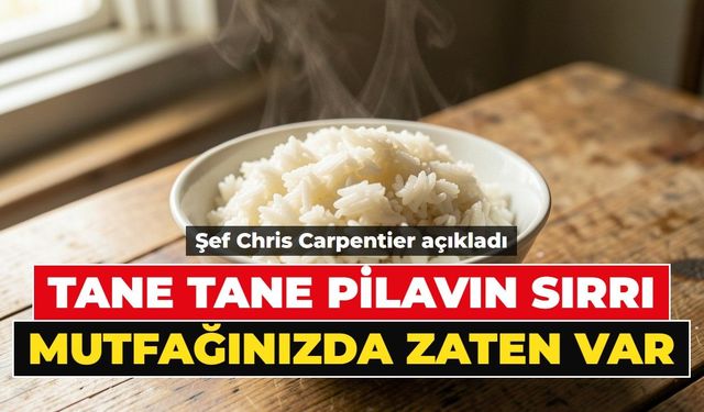Her mutfakta bulunuyor, pilavın suyuna ekleniyor. Lapa pilavı tane tane yapıyor