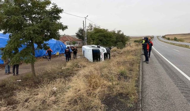 Yozgat Yerköy’de Feci Kaza: Cenaze Yolunda Devrilen Minibüste 8 Yaralı!