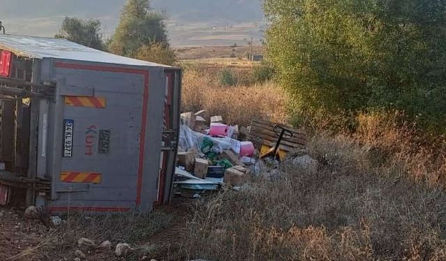Yozgat’ta Trafik Kazası: Kamyonet Dereye Devrildi