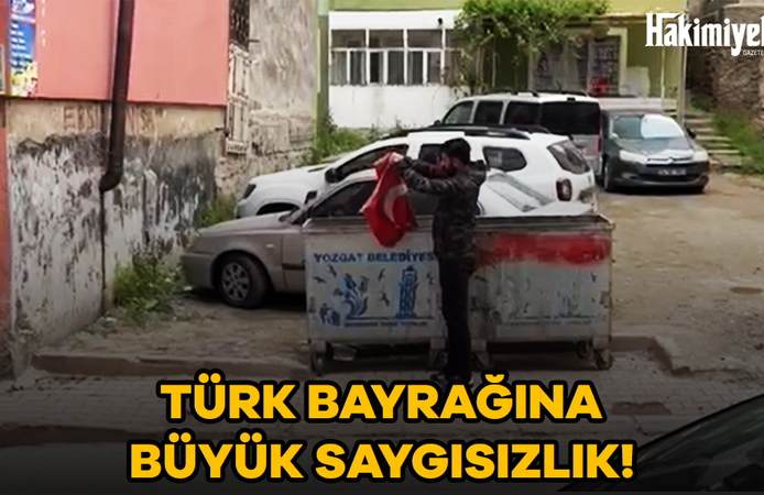 TÜRK BAYRAĞINA BÜYÜK SAYGISIZLIK!