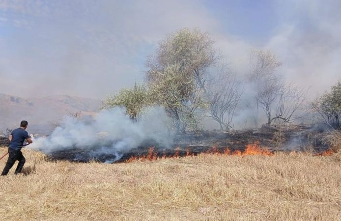 Yozgat’ta Yangın Paniği! 150 Dönüm Arazi Küle Döndü
