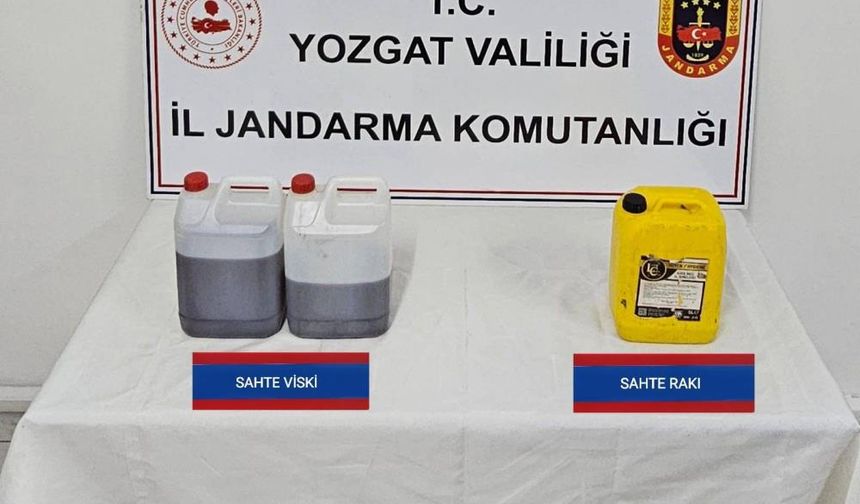 Yozgat’ta sahte içki operasyonu