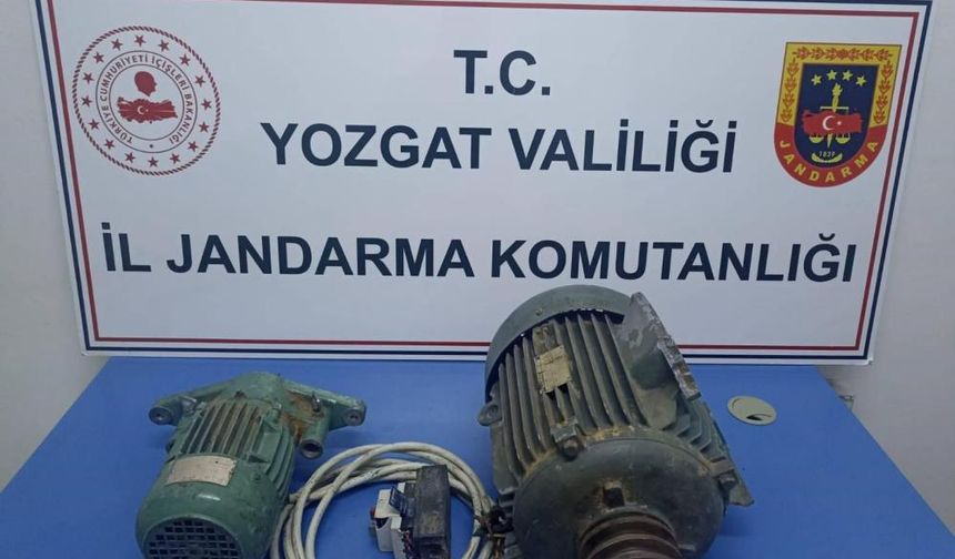 Yozgat’ta hızar dinamosu ve elektrik kablosu çalan 2 zanlı tutuklandı