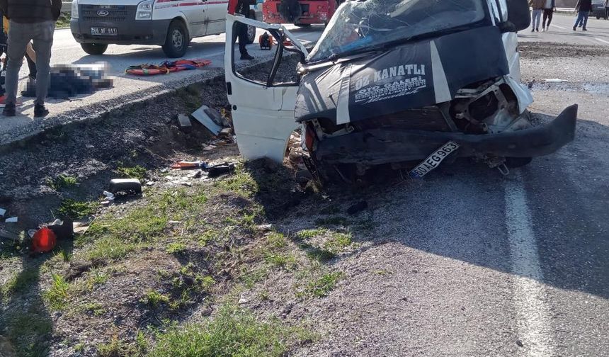 Yozgat’ta minibüs takla attı attı: 1 ölü, 2 yaralı