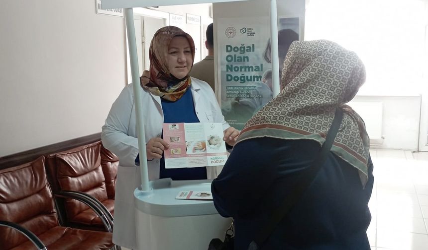 Vatandaşlara normal doğum anlatıldı