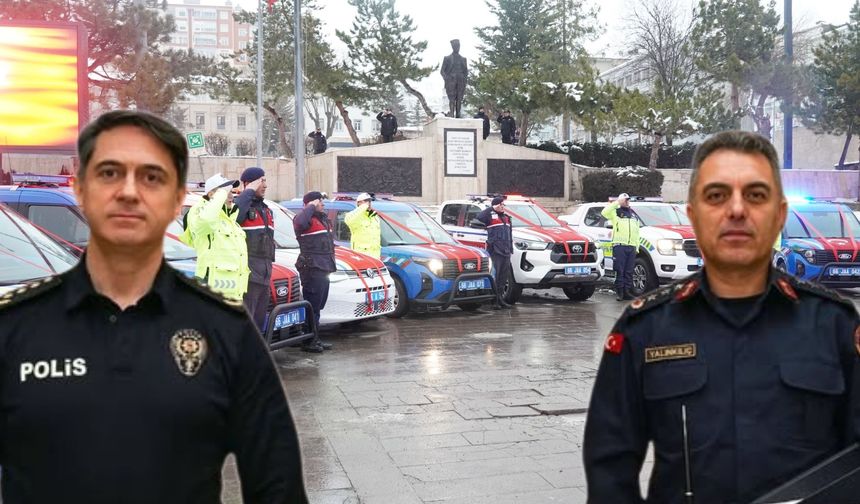 Yozgat’ta Emniyet ve Jandarmaya 54 Yeni Araç Teslim Edildi