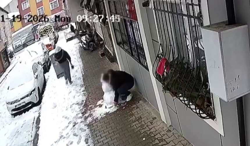 Pes Dedirten Olay: Çocukların Yaptığı Kardan Adamı Çaldı!