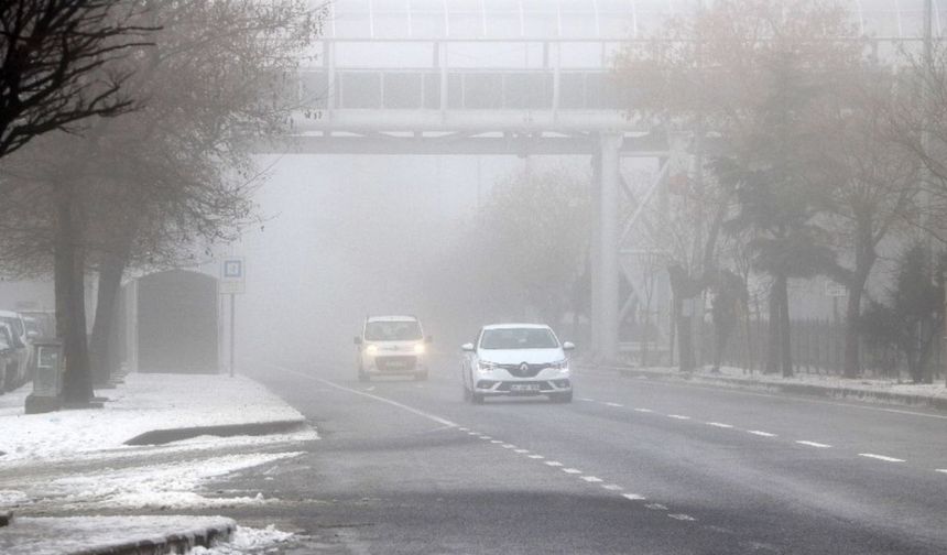 Yozgatlı sürücülere kritik sis uyarısı! O gün göz gözü görmeyecek