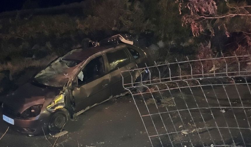 Gece Seyri Kabusa Döndü! Yozgat'ta Savrulan Araç Karşı Yola Geçti