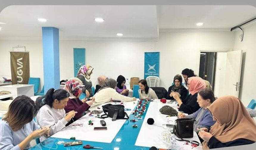 Yozgat'ta Gazze İçin İlmek İlmek Dokudular