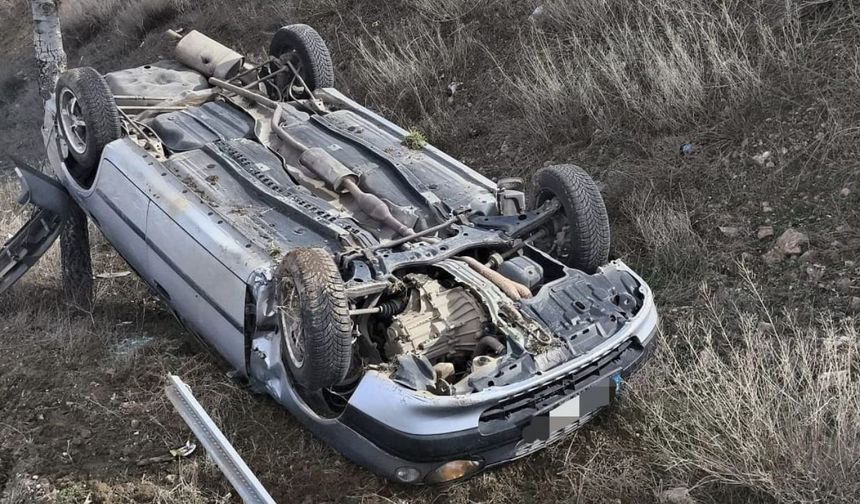 Yozgatlı Sürücü Emniyet Kemeri Sayesinde Kurtuldu