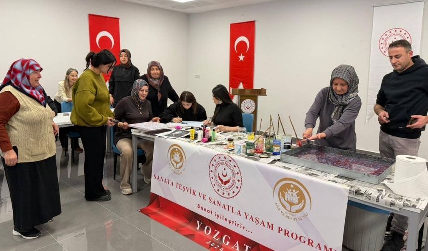 Yozgat’ta Şehit ve Gazi Yakınlarına Sanatla Destek