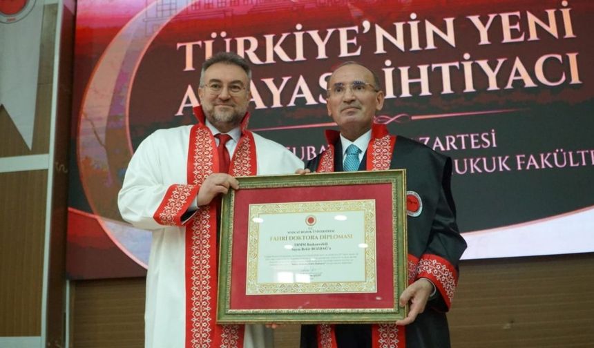 Bekir Bozdağ'a Yozgat Bozok Üniversitesi'nden Fahri Doktora Unvanı