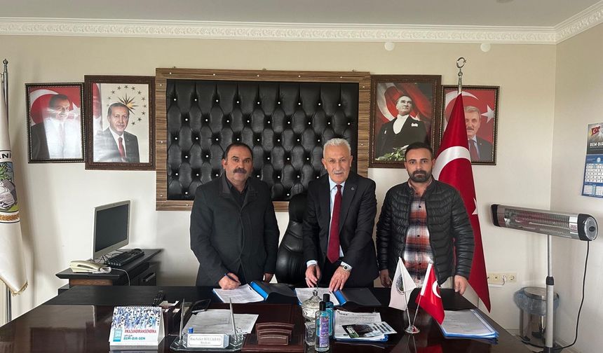 Yozgat'ın Sorgun İlçesine Bağlı Yeniyer Beldesinde Toplu İş Sözleşmesi İmzalandı