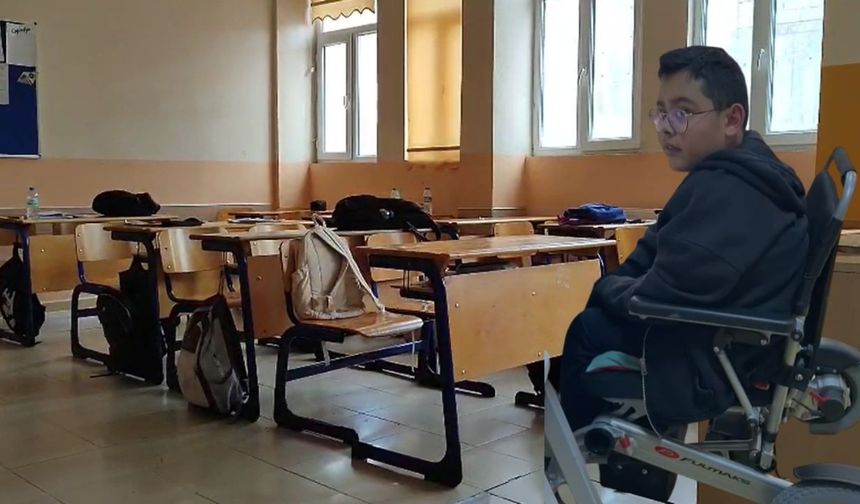 Yozgat'ta Engelli Çocuğun 2 Yıllık Asansör Çilesi: Derslere Katılamıyor!