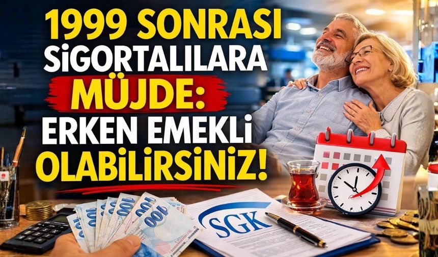 1999 Sonrası Sigortalılara Müjde: Erken Emekli Olabilirsiniz!