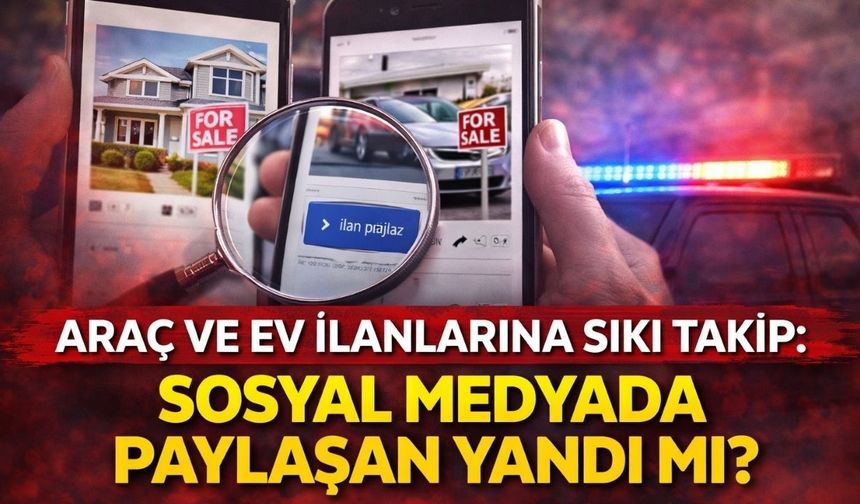 Araç ve Ev İlanlarına Sıkı Takip: Sosyal Medyada Paylaşan Yandı mı?