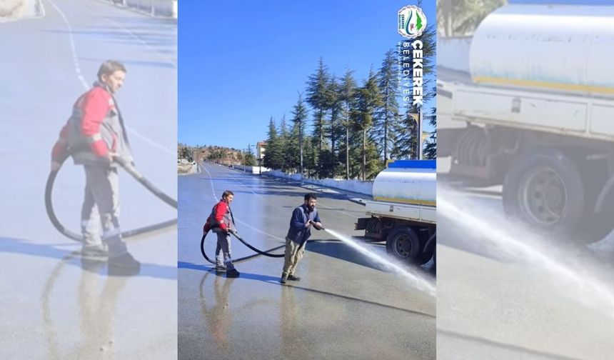 Yozgat’ta Sokaklar İçin Dikkat Çeken Temizlik Seferberliği