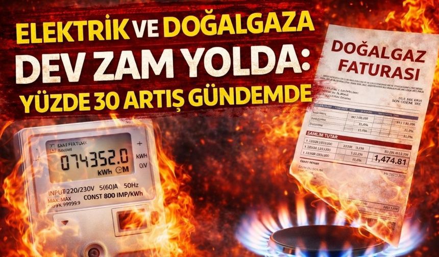 Elektrik ve Doğalgaza Dev Zam Yolda: Yüzde 30 Artış Gündemde