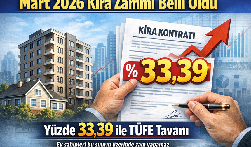 Mart 2026 Kira Zammı Belli Oldu: Yüzde 33,39