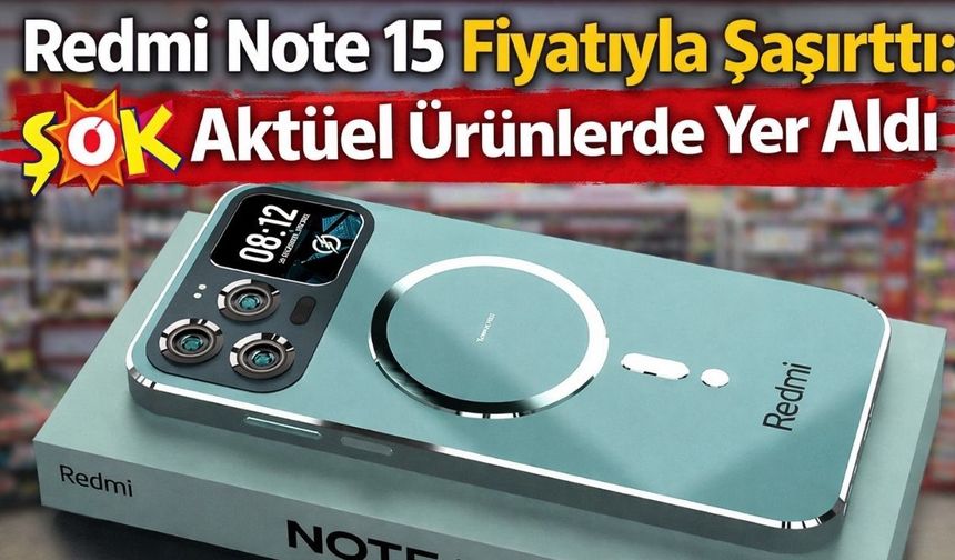 Redmi Note 15 Fiyatıyla Şaşırttı: ŞOK Aktüel Ürünlerde Yer Aldı
