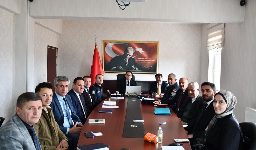 Saraykent'te İlçe Afet Müdahale Planı Toplantısı Gerçekleştirildi