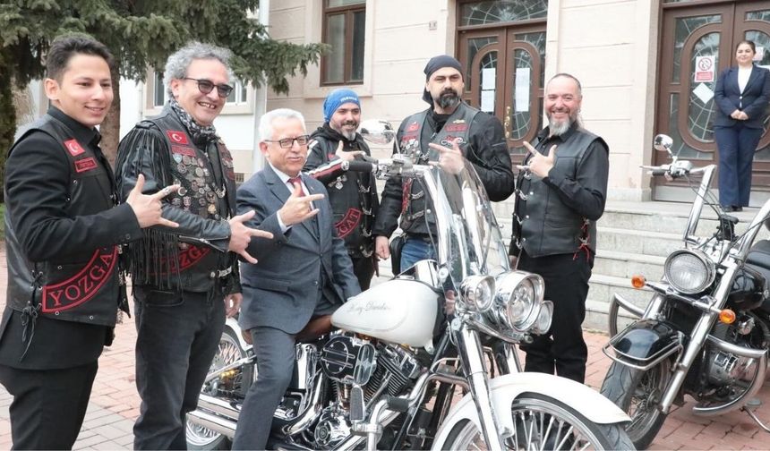 Türkchopper MC Yozgat Temsilcileri Başkan Arslan'ı Ziyaret Etti