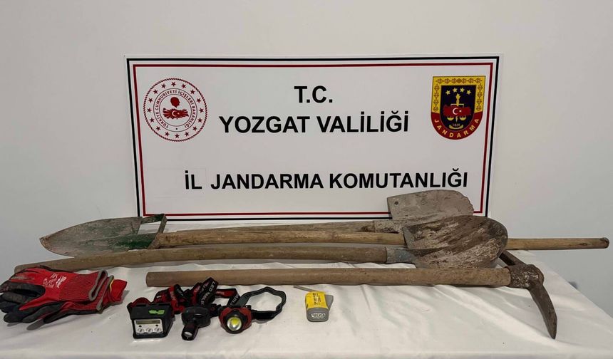 Yozgat'ta Kaçak Kazı Yapanlar Olay Yerinde Basıldı